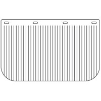 Anti Spray Ribbed Mudflap - 24" Wide x 15" High - Plain White